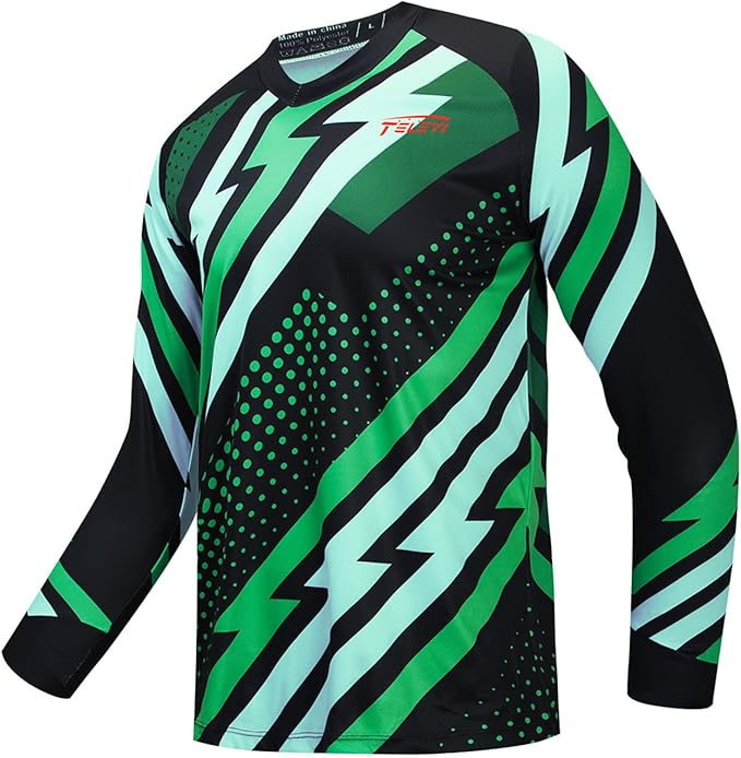 Cycling Jersey Long Sleeve Men's Mountain Bike Motocross Jersey Long Sleeve MTB T-Shirt