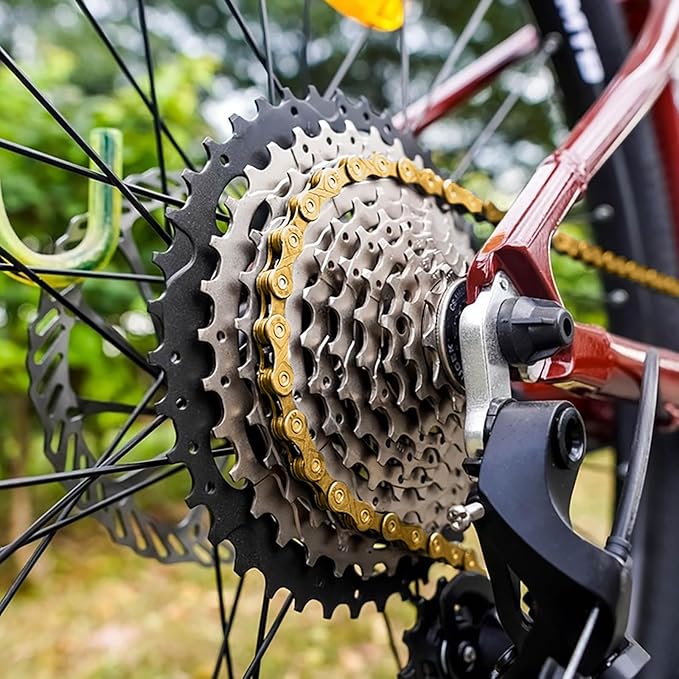Hycline Bike Chain 6/7/8-Speed,Bicycle Chain 1/2x3/32 Inch,Special Steel for Road Mountain Racing Cycling (116 Links)