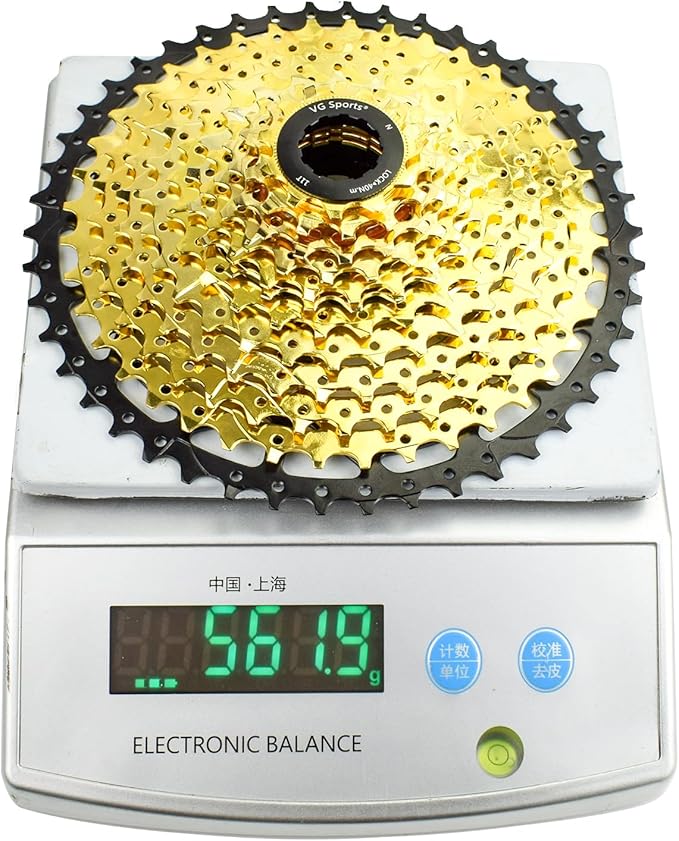 VG SPORTS 8/9/10/11/12 Speed Ultra-Light Bike Cassette for Mountain Bike 11-40T/11-42T/11-46T/11-50T/11-52T MTB Cassette Lightweight Aluminum Bracket Cassette