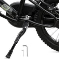 LEICHTEN Bike Kickstand for 16 18 20 Inch Wheel Bike, Adjustable Aluminum Alloy Bicycle Kickstand for Kids Bike Center Mount for Sports/Mountain/Road Bicycles, Black