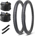 MOHEGIA 24/26 Inch Cruiser Bike Tires Set: 24x2.125/26x2.125 Inch Classic Folding Bicycle Tires,and Pair Inner Tubes with Tire Levers for Beach Cruiser City Bikes