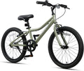 AVASTA Bilbo 18 20 24 Inch Kids Bike for Boys Girls 5-14 Years Old, Retro Style High Carbon Steel Bicycle with Adjustable Handlebars and Seat, Dual V-Brakes, Kickstand, Multiple Colors