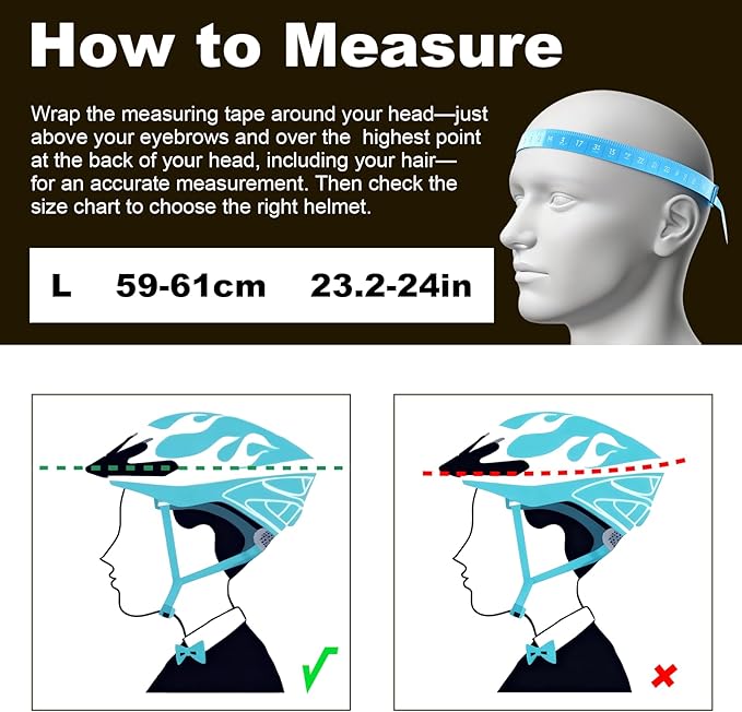 Favoto Bike Helmet for Adults – Lightweight Bicycle Helmet with Visor, MTB & Road Bike Helmet for Men and Women, CPSC Certified