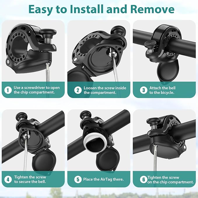 Bike Bell, Aluminum Alloy Bicycle Bells for Adults Kids Max 110 dB, Bike Horn Fit 22.2-31.8 mm Handlebar for Mountain Road Bike Scooter Ebike