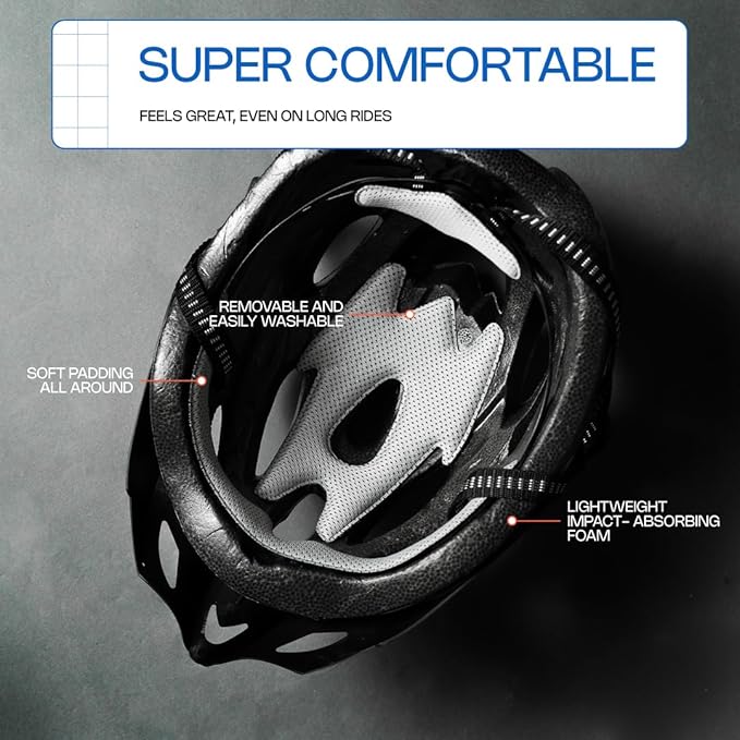 Revas Bike Helmet for Adults | Lightweight, Adjustable, Safety Certified Bicycle Helmet for Road, Mountain & Commuter Cycling