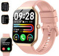 Smart Watch(Answer/Make Call), 1.96" HD Smartwatch for Men Women, 2026 New Fitness Watch with 112+ Sport Modes, Heart Rate, Sleep Monitor, Pedometer, IP68 Waterproof Activity Tracker Pink