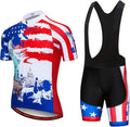 Hotlion Men's Cycling Jersey Set Summer Cycling Clothing Suit Pro Team Bike Clothes Road Biking Outfits Bicycle Kit for Men