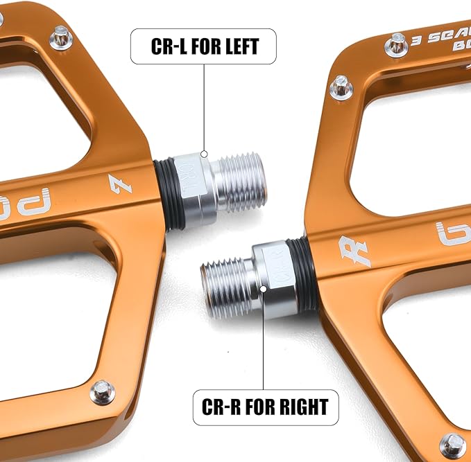 Bike Pedals 9/16" Lightweight Non-Slip Bicycle Platform Pedals - Fits Most Adult Bikes & Mountain Bikes &MTB, Road Bikes and Slip-Resistant Design