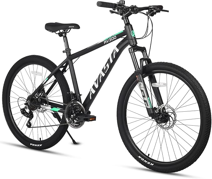 AVASTA AV300 26 27.5 inch Mountain Bike with 21-Speed, Aluminum Frame, Dual Disc Brake, Comfortable Saddle, Multiple Colors