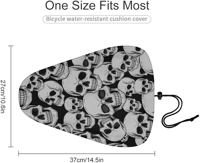 Adjustable Exercise Bike Seat Cover, Soft Cushion Indoor Outdoor Dust Resistant Protection