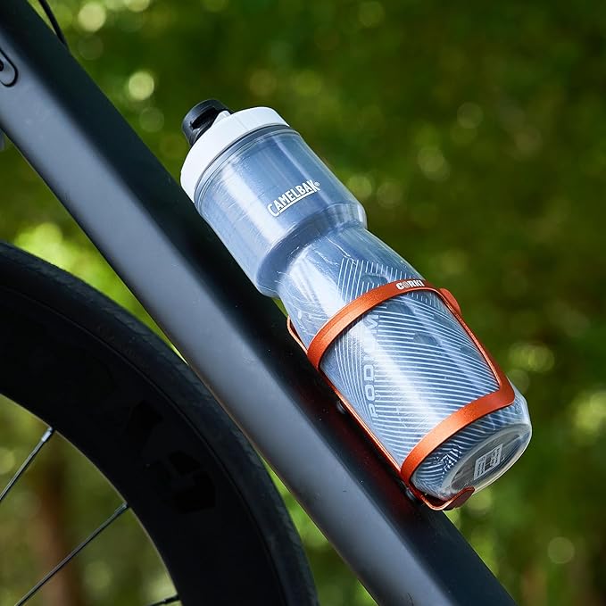 Corki Cycles Right Side Load Water Bottle Cage, Side Entry Bike Water Bottle Holder for Road & Mountain Bikes -2 Pack-Orange-Aluminum Alloy
