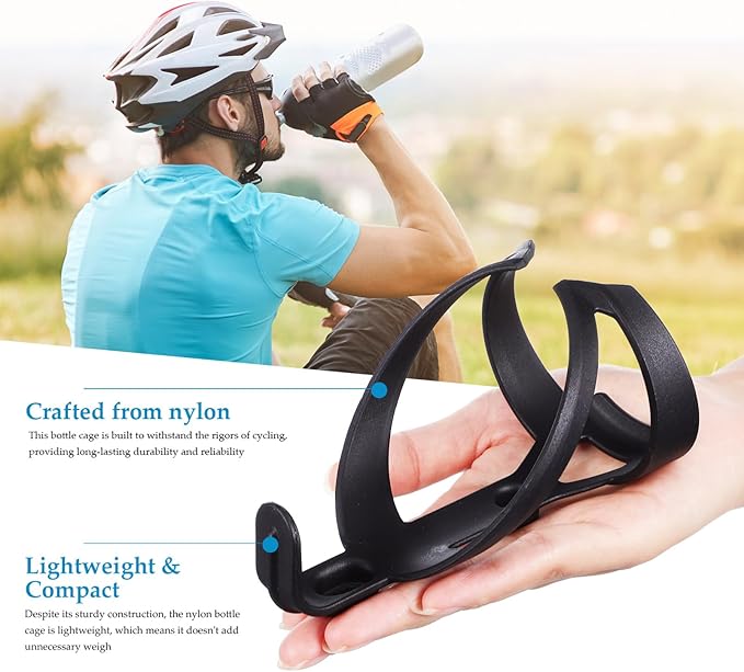 Milisten Universal Bike Bottle Holder Lightweight Nylon Water Bottle Cage for Road Mountain Gravel Bikes Outdoor Cycling Accessory
