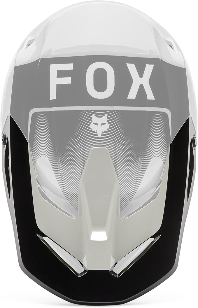Fox Racing V1 Helmet Motocross Dirt Bike Visor, Grey/Yellow Collect, X-Small