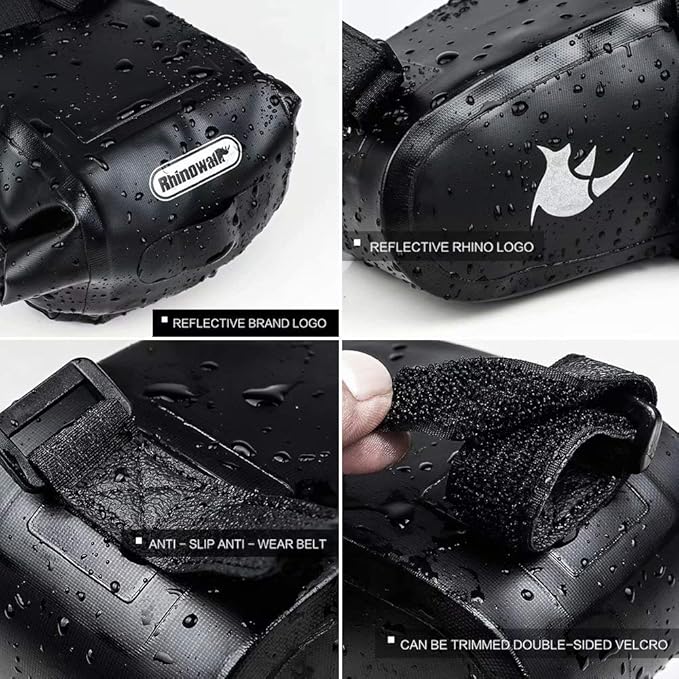 Rhinowalk Bike Saddle Bag 1.5/2.5/5/10/13L Waterproof Bicycle Bag Cycling Seat Bag Mountain Road Portable Storage Bag