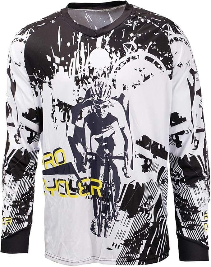 Men's Racing Shirts Summer Motocross Jersey Bicycle Sportswear MTB Jersey Long Sleeve Mountain Bike Clothes
