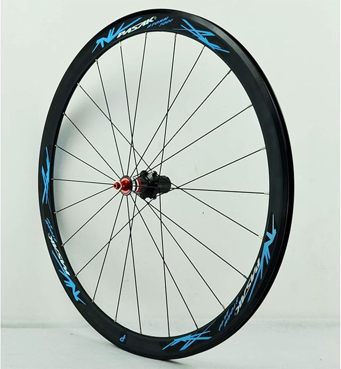 Carbon Fiber 700C Road Bikes Wheelset 40mm Aluminum Rim Front + Rear Wheel C/V Brake Quick Release 7 8 9 1011 Speed Matte