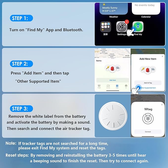 GPS Tracker for Vehicles,Mini Hidden Car Tracker with Magnetic Case,Car GPS Tracking Device Work with Apple Find My (iOS Only),No Monthly Fee GPS Tracker for Car,Vehicles,Luggage,Assets (Black,1PCS)