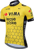 Men's Cycling Bike Jersey Short Sleeve Biking Shirt with 3 Rear Pockets + Zipper Pocket Breathable Quick Dry Bicycle Jersey