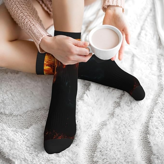 Crew Athletic Socks Funny Crazy Casual Sports Novelty Dress Socks for Women Men Running Hiking