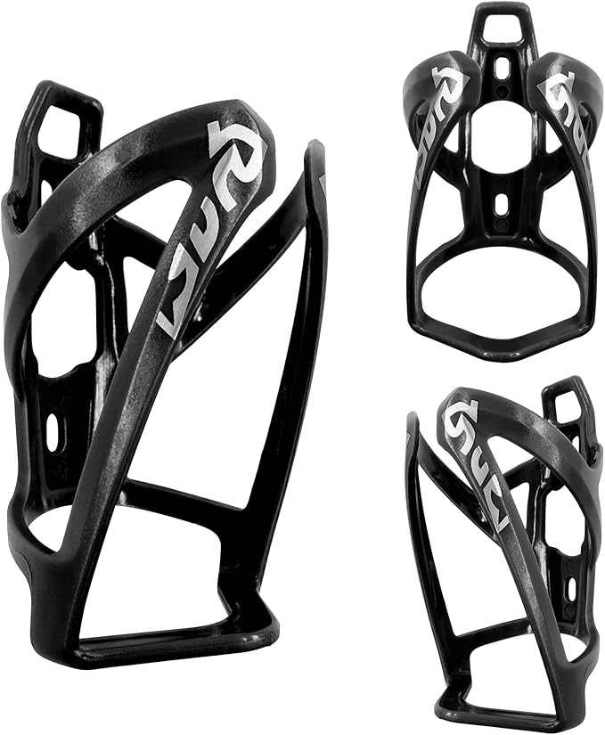 2PCS Bike Water Bottle Holder, Bicycle Water Bottle Cage, Universal Bike Cup Holder for Bicycle, Cycling, Road/Mountain Bikes, Black