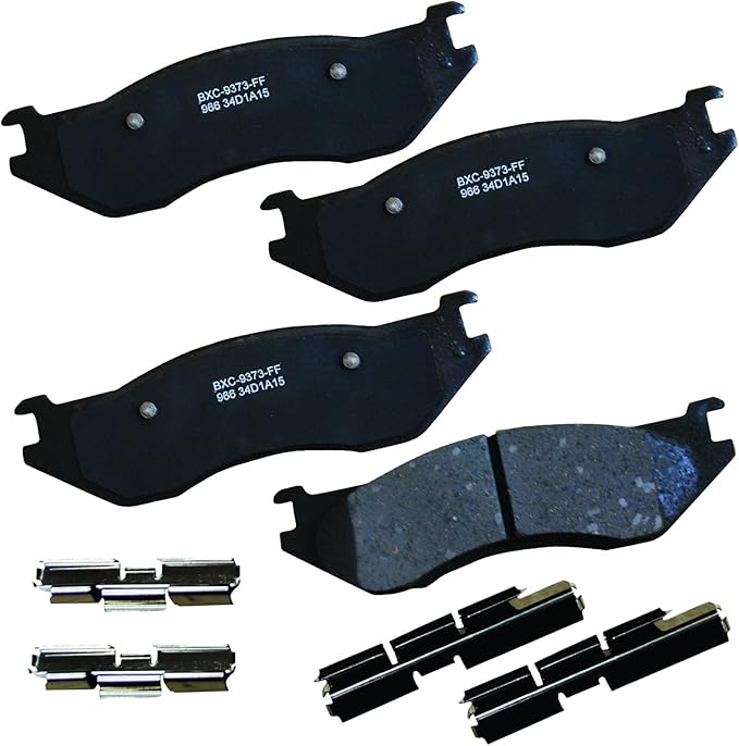 Bendix Premium SBC966 Ceramic Front Brake Pads for Dodge Durango 2006-2003, Ram 1500 2005-2002, Ram 1500 Van 2003