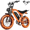 V100/V200 1500W Peak Electric Bike for Adults, 28MPH 48V13&20.8 Ah Removable Battery, 16/20"x4.0" Fat Tire, 7-Speed E-Bike with Dual Suspension – Commuter Ebike for Men & Women