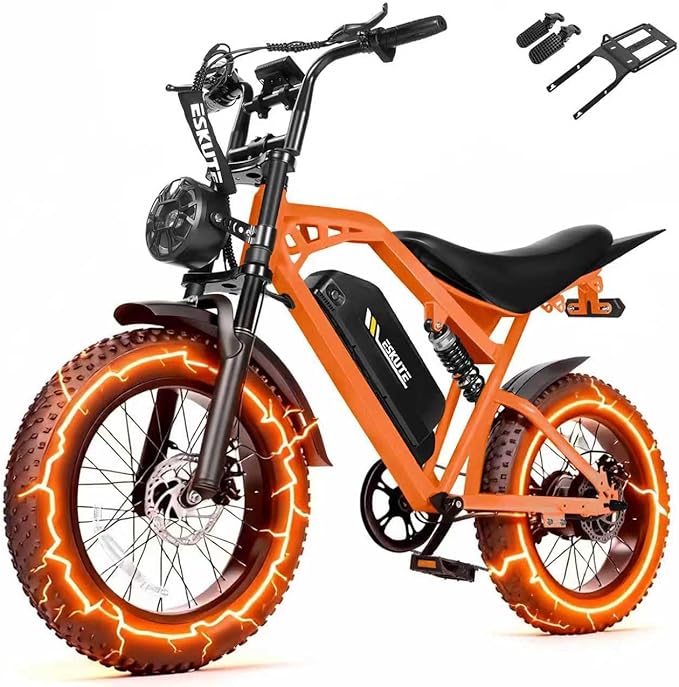 V100/V200 1500W Peak Electric Bike for Adults, 28MPH 48V13&20.8 Ah Removable Battery, 16/20"x4.0" Fat Tire, 7-Speed E-Bike with Dual Suspension – Commuter Ebike for Men & Women