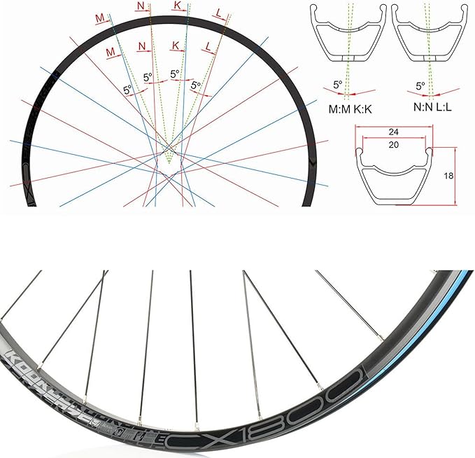 Road Wheelset, HG/XD/MS 700C Alloy Road Bicycle Wheelset, Quick Release/Thru Axle Disc Brake Bicycle Wheels for Adult Bikes