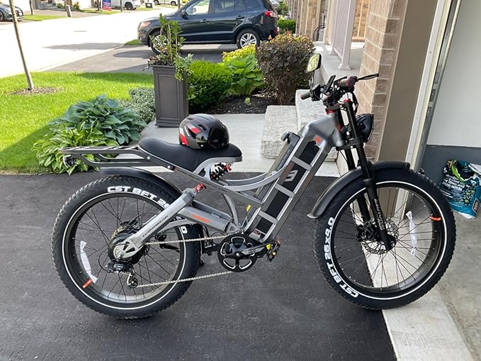 (2025 Version) Eahora Romeo Pro 2 4000W Dual Motor Ebike,46MPH 52V 70AH Battery 200Miles Long Range Ebike,Full Suspension 26'' Fat Tire Electric Bike for Adults with APP Control