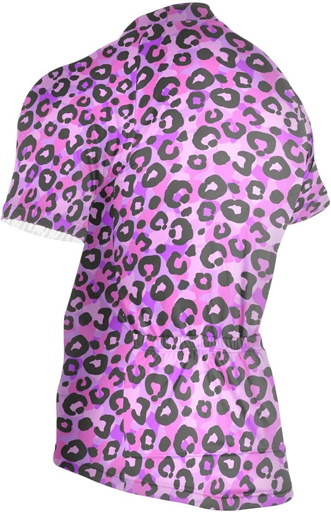 Men's Cycling Bike Jersey Short Sleeve Moisture Wicking, Breathable, Quick Dry Biking Shirt with 3 Rear Pockets