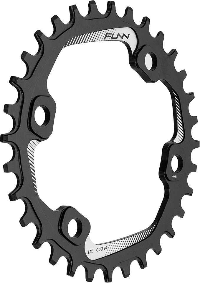 Funn Solo Narrow Wide Chainring for 9 10 11 12 Speed Chain, Fits Asymmetric 96mm BCD Interface Crankset, Single Speed Bike Chain Ring for MTB, BMX Bike, Gravel Bike and Road Bike
