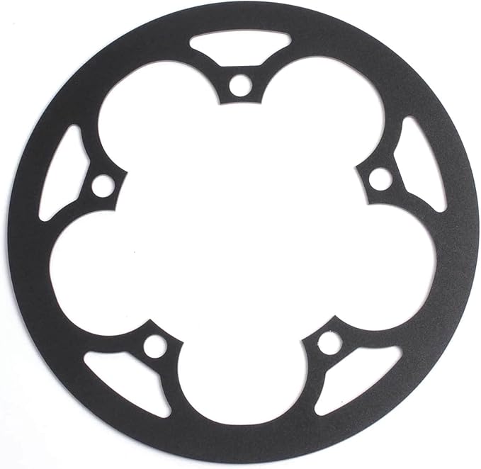 PROWHEEL Bike Chainring Guard,130MM BCD 42T/44T/46T/48T/52T/53T/54T/56T/58T/60T Aluminum Alloy Chain Ring Protector Cover for Chainring Sprockets MTB,E-Bike,Road Bike,City Bike,Folding Bike