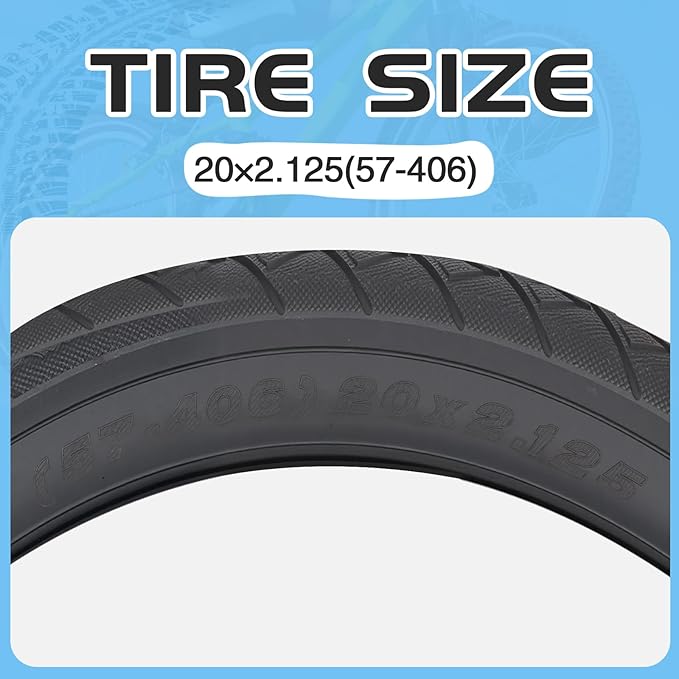 MEGHNA Bike Tire 20/24/26/27.5 inch Foldable Replacement Cruiser Bike Tire Mountain Bike Groove Anti-Slip with Tire Lever for Kids Hybrid Bike