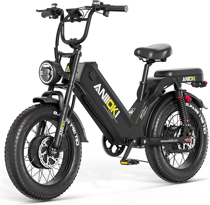ANIIOKI Electric Bike for Adults,70Ah Removable Battery,200+ Miles Long Range,7-Gear Speed All-Terrain E-Bike