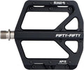 FIFTY-FIFTY Mountain Bike Pedals, Non-Slip and Aluminum Alloy Bicycle Flat Pedals, 9/16" Sealed Bearing, Lightweight and Wide Platform for All Mountain, Enduro, Downhill, E-Bike, MTB