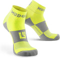 MudGear Quarter Crew Trail Socks, Blister-Resistant, Sweat-Resistant & Quick-Drying, Cushioned Footbed, Made in USA, 2-Pack