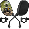 KEMIMOTO ATV Mirrors 360 Degrees Ball Type Adjustable 8MM Rearview Mirror with 7/8" Handlebar Mount Clamp Compatible with ATV Motorcycle Scooter Sportsman Dirt Bike