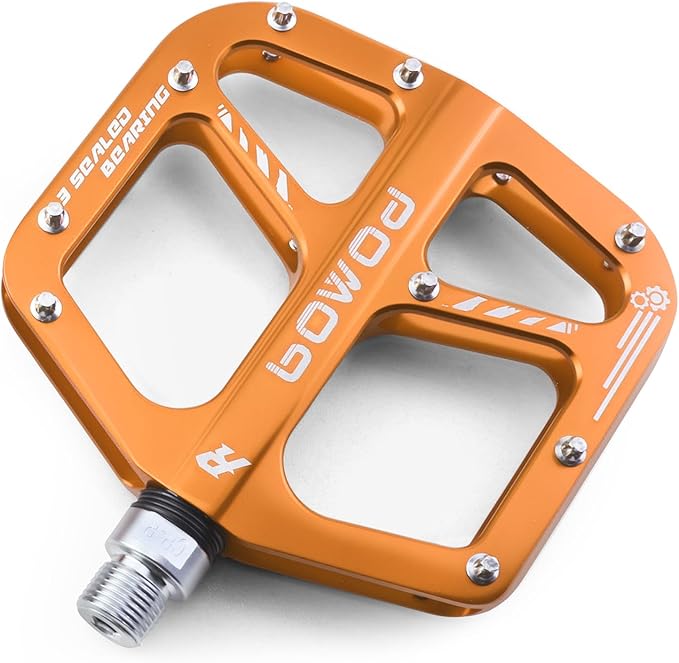 Bike Pedals 9/16" Lightweight Non-Slip Bicycle Platform Pedals - Fits Most Adult Bikes & Mountain Bikes &MTB, Road Bikes and Slip-Resistant Design