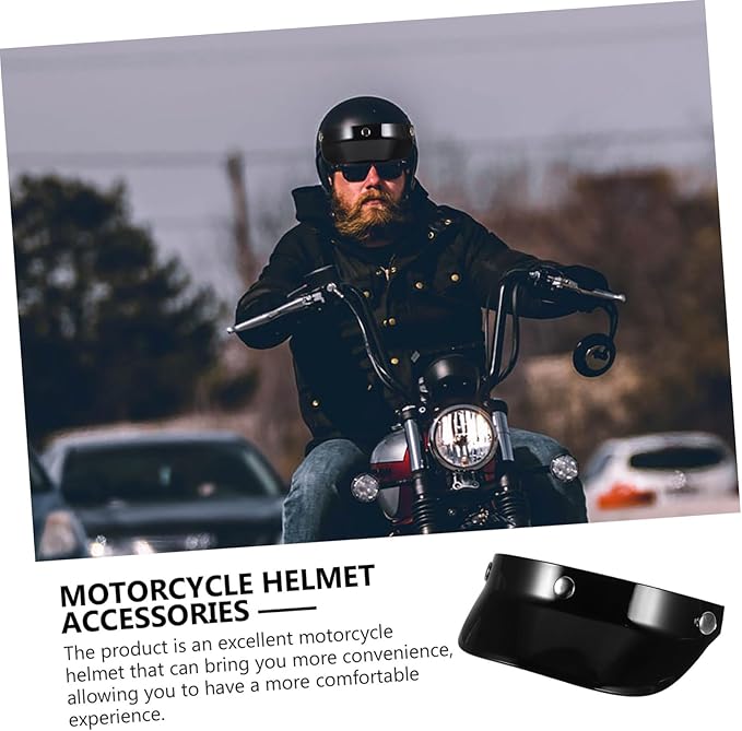 Gatuida 4pcs Visor Insert Shield for Outdoor Riding Material Uv Fits Various Half Helmets for and Comfort