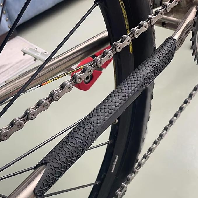 Eagles Mountain Bike Chainstay Protector, MTB Silicone Chain Stay Frame Guard, Road Bicycle Chain Pad for Most Bicycle Protect Your Bike Frame from Scratch by Chain(1 PCS, E214)