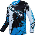 JPOJPO Men's Mountain Bike Jersey Long Sleeve MTB Off-Road Racing Downhill Motocross Shirts Quick Dry&Moisture-Wicking Tops