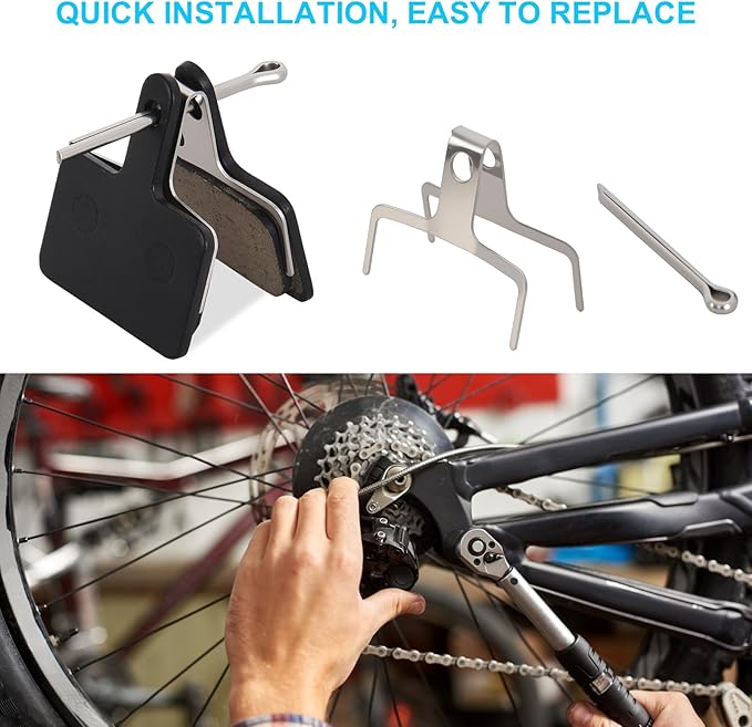 4 PCS Bike Brake Pads, Mountain Bicycle Brake Pads-Compatible with TRP Tektro Shimano High Performance Mountain Bike Brake Pads, Mountain Bike Disc Brake Pad