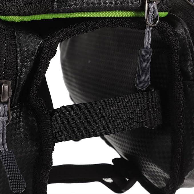 BESPORTBLE Bike Frame Bag and Handlebar Pouch Waterproof Pu Material Large Capacity 6.2-inch Bike Top Tube Storage Bag for Cycling Accessories