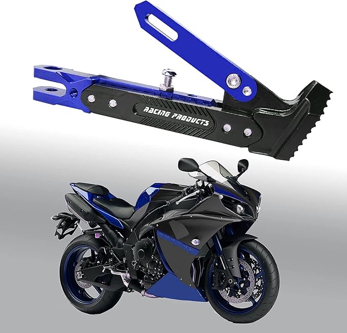 Universal Motorcycle Kickstand Accessories Motor Scooter Modified CNC Aluminum Alloy Adjustable Tripod Holder Kickstand Foot Side Support Stand Motor Scooter Motorbike Motocross Dit Pit Bike