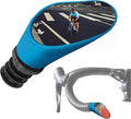 Sprintech Swiss-Made Convex Chrome-Plated Bike Mirror for Drop Bars – Hand-Finished, Adjustable, Reflective Surface, Durable ABS Housing, Universal Fit for Enhanced Rear Visibility (Blue, Single)