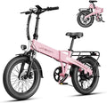 Jasion Electric Bike for Adults, 1000W Peak Motor Foldable Ebike, Aluminum 20'' Fat Tire Electric Bicycle Built-in 48V Removable Battery, EBS Commuter E Bikes up to 23 MPH & 45 Miles Max Range