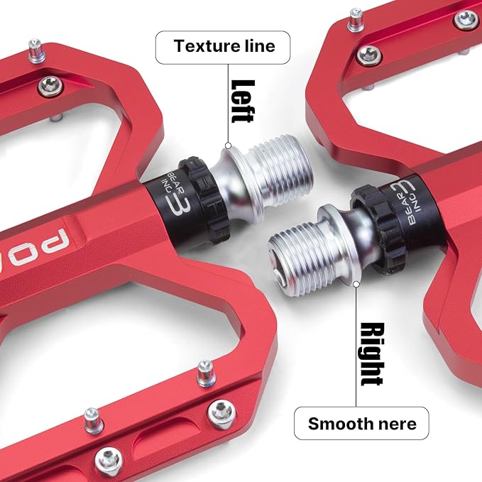 Bike Pedals 9/16" Lightweight Non-Slip Bicycle Platform Pedals - Fits Most Adult Bikes & Mountain Bikes &MTB, Road Bikes and Slip-Resistant Design