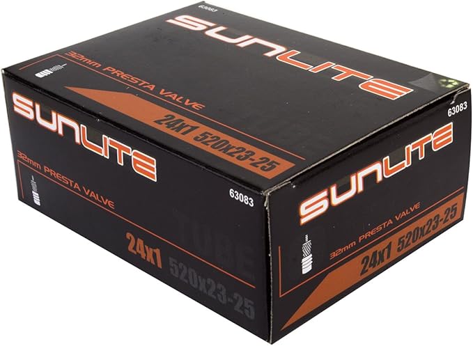 Sunlite Standard Presta Valve Bicycle Tubes