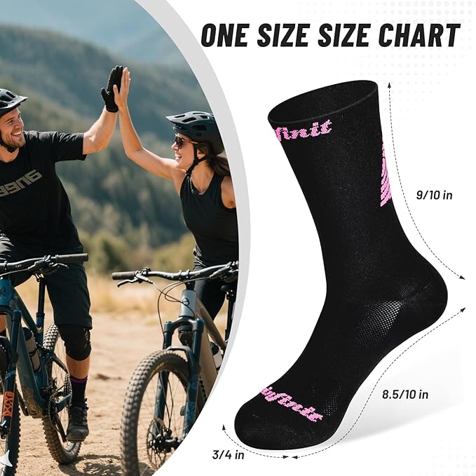 Cycling Socks, Four SeasonsUnisex Breathable, Suitable for Cycling (One Size)