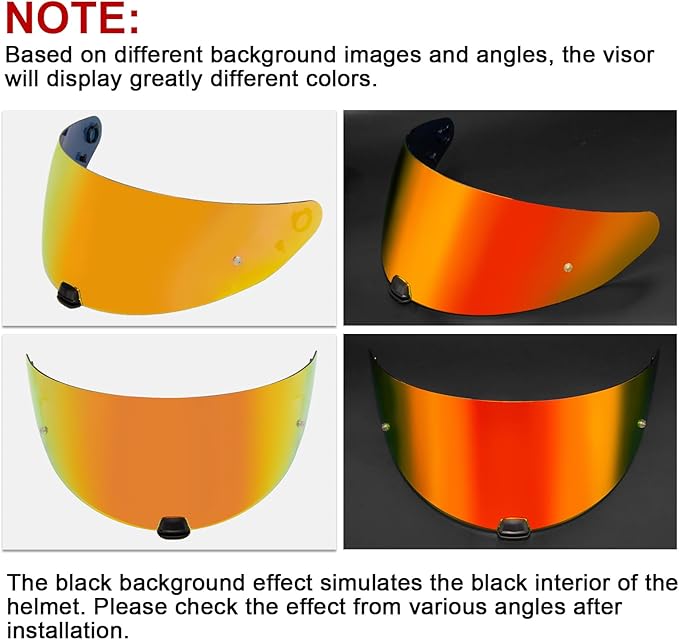 PSLER i10 Visor HJ-31 Visor i10 Tinted Visor Helmet i70 Face Shield Replacementfor i10 HJ-31 i70,Deep Red